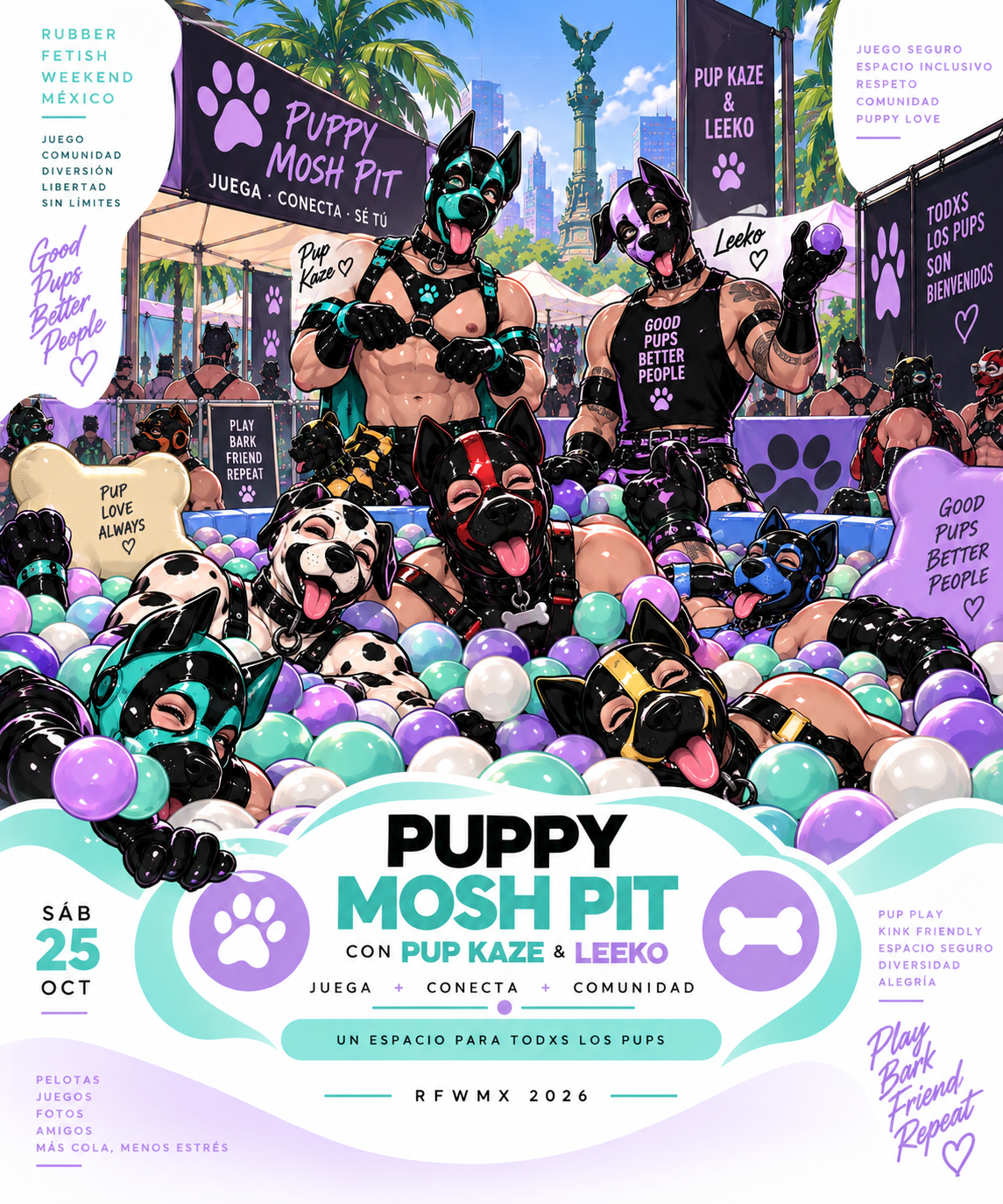 Puppy Mosh Pit con Pup Kaze y Leeko